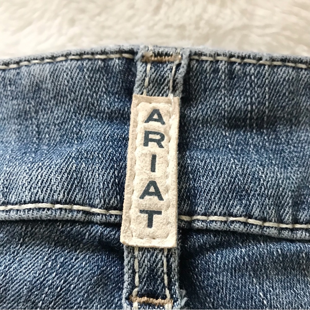 Ariat R.E.A.L. Mid Rise Stretch Ella Double Outseam Skinny Jean Size 27S Western - Picture 10 of 16
